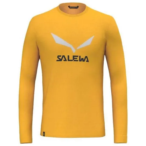 Salewa Solidlogo Dry Long Sleeve Tee Men, Gold, S