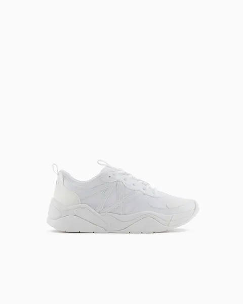 Armani Exchange Scarpe da Ginnastica Bianche con Lacci