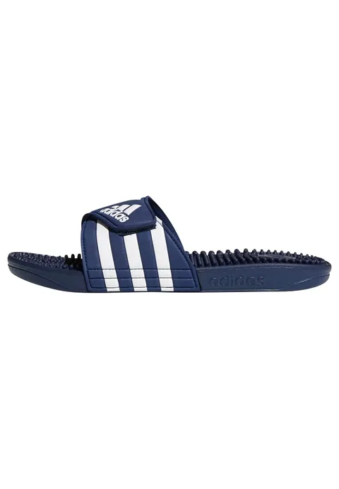adidas Unisex - Adulto Adissage Slides Slipper, Dark Blue / Cloud White / Dark Blue, 51 EU
