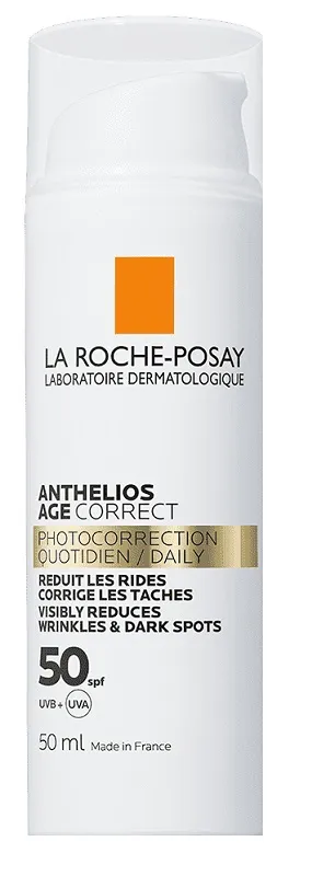 La Roche Posay Age Correct, Crema Protettiva Anti-Età, Azione Anti-UVA e UVB, Pelle