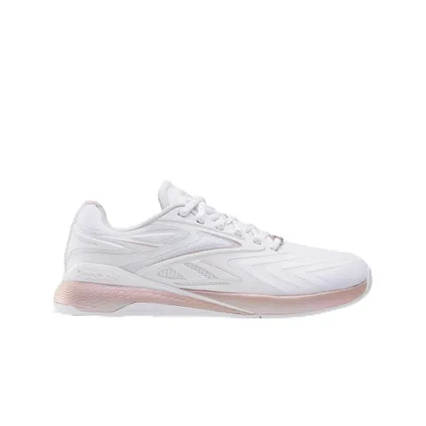 Reebok Sneaker da Donna Nano X5 Edge, Bianco/Muted Mauve, 45 EU