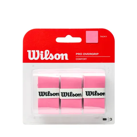 Wilson Grip WRZ4014PK Impugnatura Pro Overgrip, Unisex, Rosa, 3 Unità