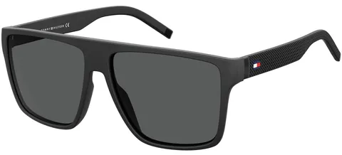 TOMMY HILFIGER TH 1717/S, Occhiali da Sole, mens, 59, Nero (Mtt Schwarz)