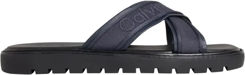 Calvin Klein Uomo Sandali Molded con Cinturino Ampio, Blu (Ck Navy/Black), 42