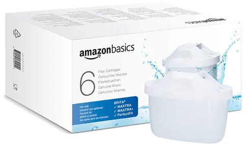 Amazon Basics Filtri per acqua, adatto e compatibile con tutte le caraffe Brita, incluse