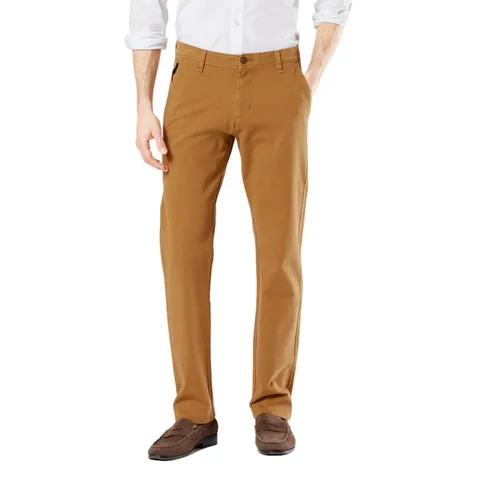 Dockers Ultimate 360 Chino Slim, Pantaloni Casual Uomo, Dark Ginger, 31W / 34L