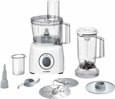 Bosch Robot da Cucina Compatto MultiTalent 3 MCM3200W, Oltre 30 Funzioni, 800W, Ciotola