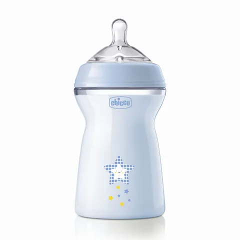 Chicco Natural Feeling Biberon Anticolica 330ml Azzurro