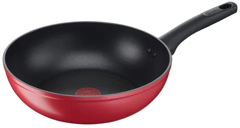 Lagostina Wok Antiaderente in Alluminio Ø 28 cm, Induzione, Gas e Forno, con Indicatore