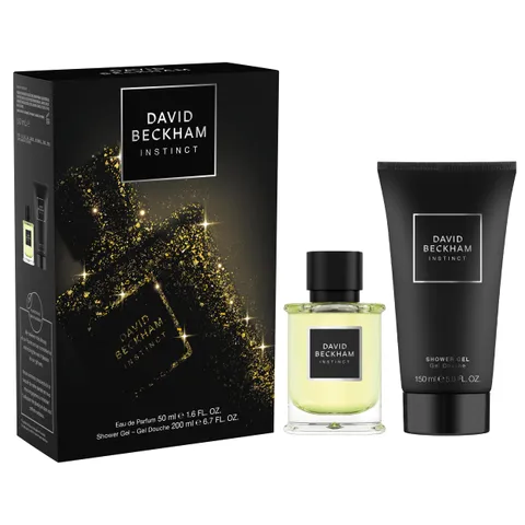 David Beckham, Cofanetto Regalo per Lui Instinct, con Eau de Parfum & Docciaschiuma