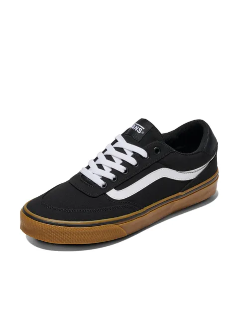 Vans Uomo Brooklyn LS Sneakers Black And Gum 38.5 EU