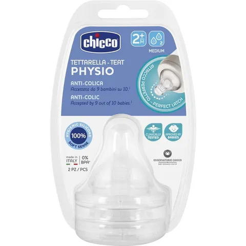 Chicco Tettarella Silicone Soft Sense 2+ Mesi (2 Pezzi)