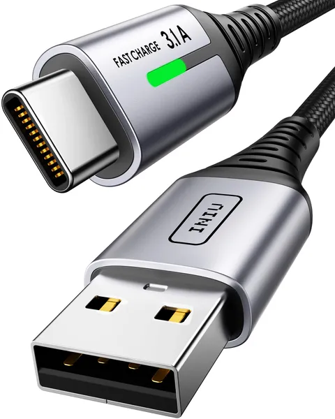 INIU Cavo USB Type-C, Cavo USB [2m] 3,1A QC 3,0 Tipo C Cavo Type C Rapida, Lega