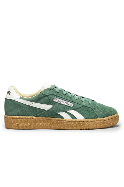 Reebok Club C Grounds UK - Sneaker Unisex, Verde Campo Chalk Gum, 4.5