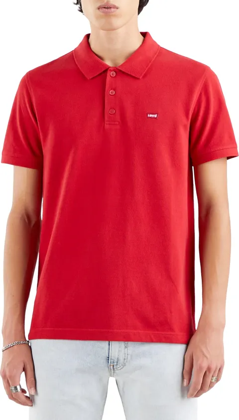 Levi's Housemark Polo, T-shirt Uomo, Crimson, L