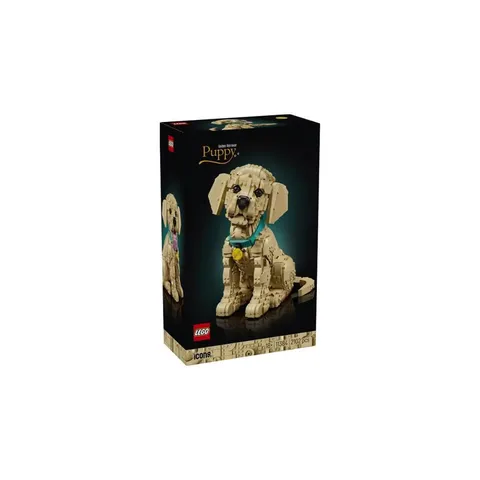 LEGO Icons Cucciolo di Golden Retriever - Kit Modellismo per Adulti - Modello 3D di