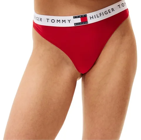 Tommy Hilfiger Donna Perizoma Classic con Fascia con Logo, Rosso (Primary Red), L