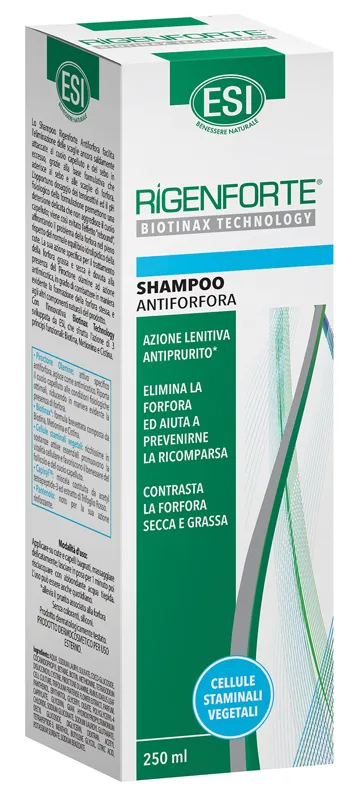 ESI - Rigenforte Shampoo Antiforfora con Biotinax, Contrasta la Forfora dei Capelli e il
