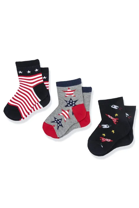 Chicco Set 3 Paia di Calzini Bambini e ragazzi in Morbido Cotone NOS