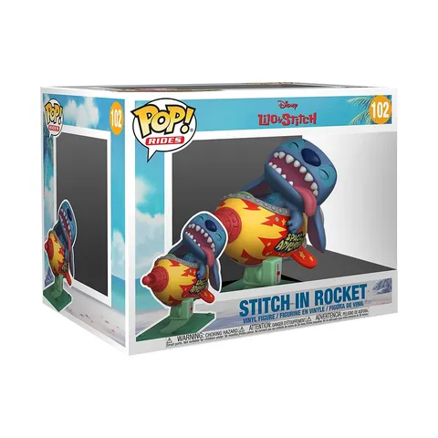 Funko Pop! Rides Super Deluxe: Disney Stitch Rocket - Disney: Lilo & Stitch - Figura in