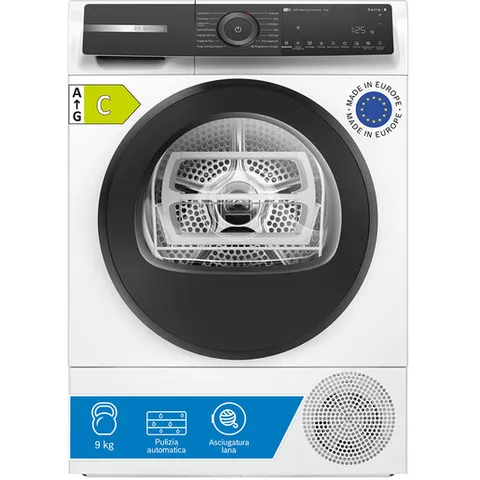 Bosch WQH245B0IT Serie 6 Asciugatrice smart a pompa di calore, 9 kg, Classe energetica C