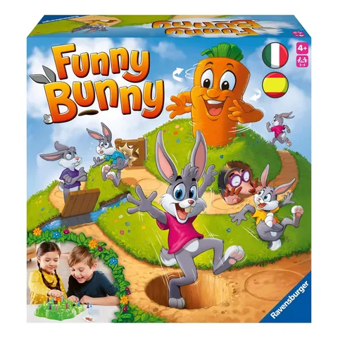 Ravensburger - Funny Bunny | Gioco Da Tavolo 2-4 Giocatori | Giochi Bimbo 4 Anni O Più