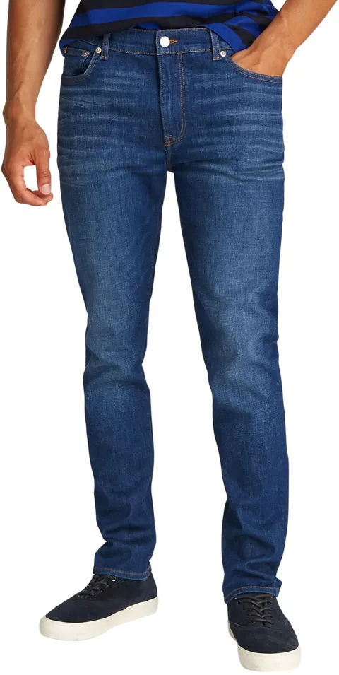 Tommy Hilfiger Uomo Jeans Bleecker Flex Mohave Indigo Slim Fit, Blu (Mohave Indigo)