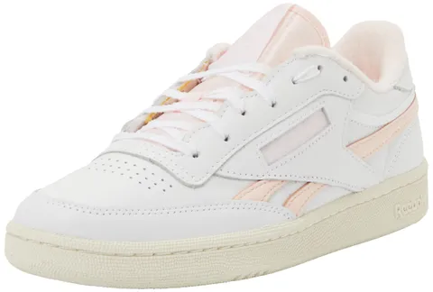 Reebok Donna Club C Revenge Sneaker, Ftwrwhite/Chalk/Purepink, 38 EU