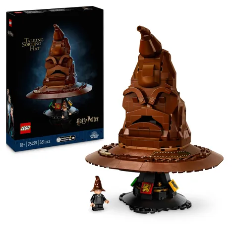 LEGO Harry Potter Cappello Parlante di Hogwarts con Stemma delle Case e 31 Suoni Casuali