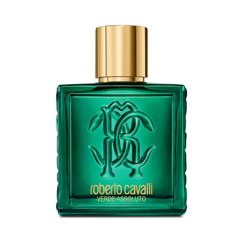 Roberto Cavalli Uomo Verde Assoluto, Eau de Parfum, Profumo Legnoso, 100 ml