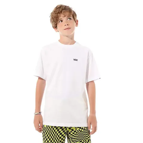 Vans Left Chest Tee Boys T-Shirt, Bianco (White Wht), Large Bambino