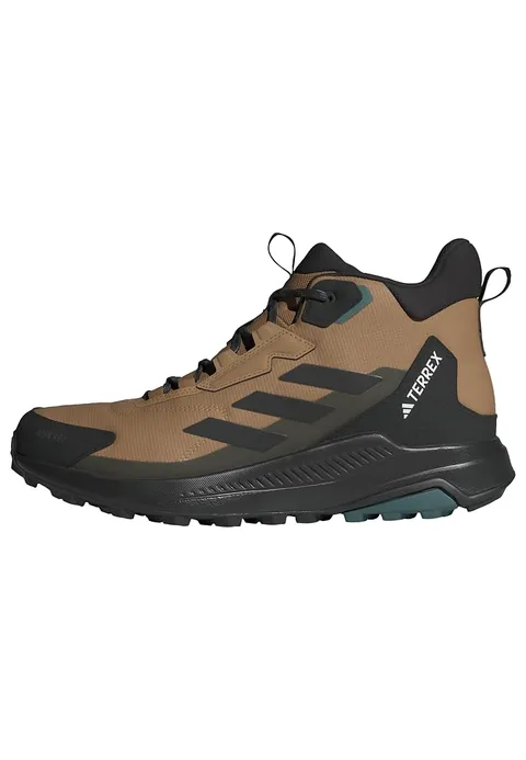 adidas Uomo Terrex Anylander Mid Rain.Rdy Hiking Shoes, Cardboard/Core Black/Shadow