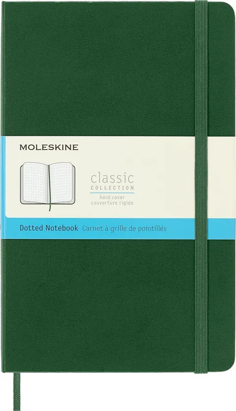 Moleskine Classic Notebook, Taccuino con Pagine Puntinate, Copertina Rigida e Chiusura