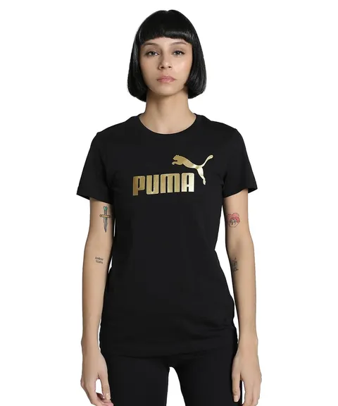 PUMA T-Shirt Unisex Ess Metallic No. 1 Logo Tee (Confezione da 1) M