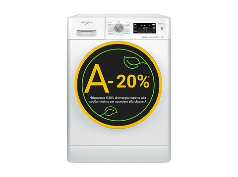 Whirlpool FFB 848 BSV IT - Lavatrice 8 kg Libera Installazione, Carica Frontale, 1400