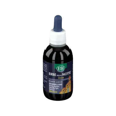 ESI - Erbe della Notte, Integratore Alimentare in Gocce a Base di Passiflora, Camomilla e