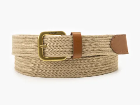 Levi's Stretch Woven Belt OV, Light Khaki, 90 Unisex, kaki chiaro, 90 cm