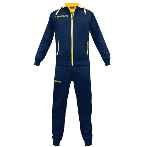 Givova Winner Tuta da Ginnastica Uomo, Multicolore (Blu/Giallo), M
