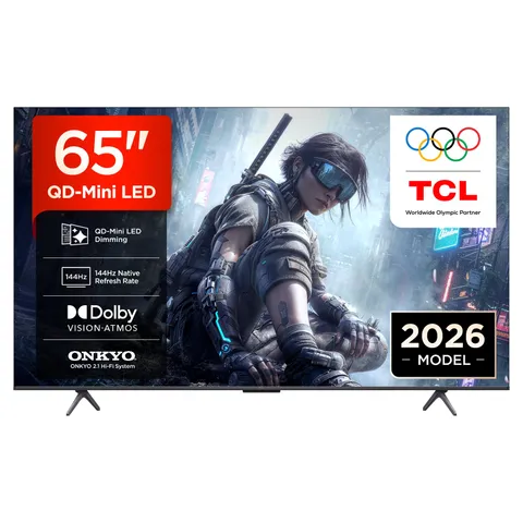 TCL 65T8D - Smart TV QD-Mini LED 4K HDR10+ da 65", pensato per il gaming, 144Hz VRR