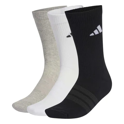 adidas Unisex - Adulto Cushioned Sportswear Crew Socks 3 Pair Pack, medium grey
