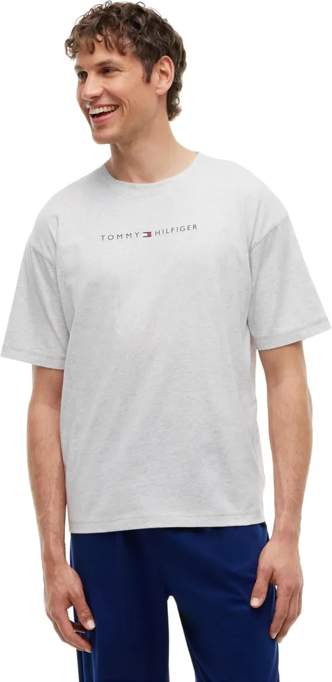 Tommy Hilfiger Maglietta da Uomo con Logo SS Tee Cont. Um0um03685 S/S (Confezione da 1)