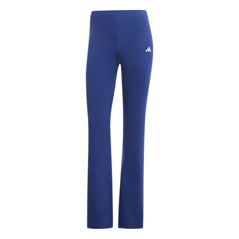 adidas Donna Essentials Small Logo Flared Leggings Tights, dark blue/white, XS