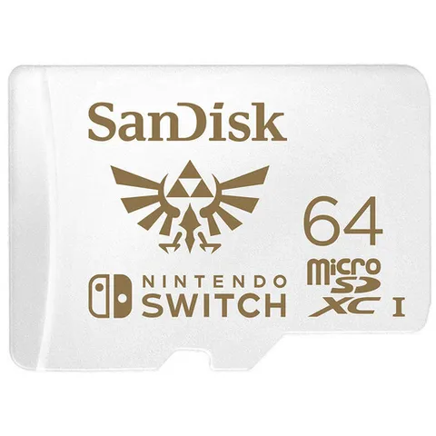 Sandisk 64GB Zelda microSDXC Scheda per Nintendo Switch, Scheda di memoria con licence