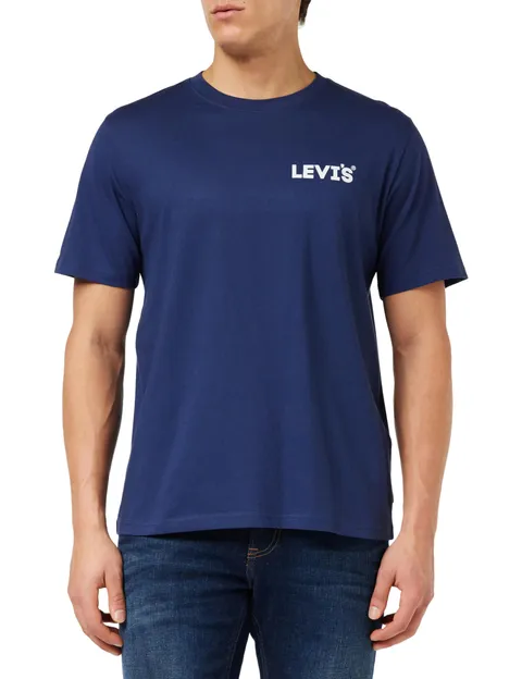 Levi's SS Relaxed Fit Tee, T-Shirt Uomo, Headline Logo Nava, XS