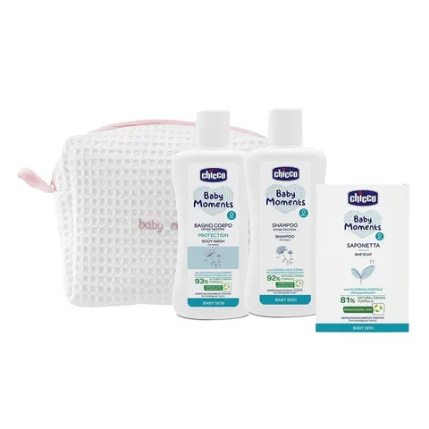 Chicco Baby Moments Set Igiene Neonato, Beauty Essential Cofanetto Regalo, Bimba
