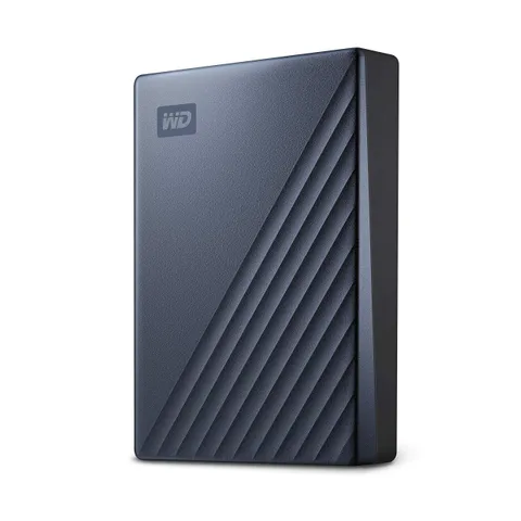 WD 6TB My Passport Ultra Hard Disk Esterno Portatile, USB-C, USB 3.2 Gen 1/USB 3.0, Protezion con password, Software per la gestion e il backup, Formatto per Windows, Blu Notte
