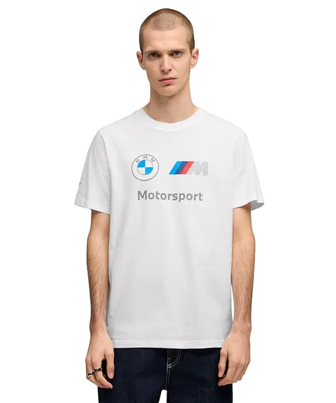 PUMA T-Shirt BMW M Motorsport Essentials da Uomo S, White