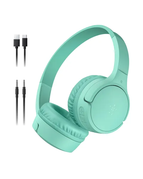 Belkin SoundForm - Mini cuffie wireless per bambini, con microfono integrato, 30 ore di