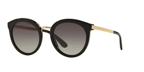 Dolce & Gabbana 0DG4268 501/8G 52 Occhiali da Sole, Nero (Black/Gradient), Donna