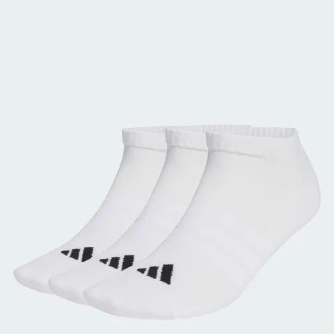 adidas Unisex - Adulto Cushioned Essentials Low Cut Socks 3 Pair Pack, white/white/black